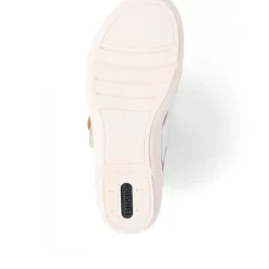 Dual-Fitting Two-Tone Sandals - White