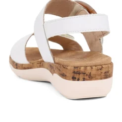 Dual-Fitting Two-Tone Sandals - White