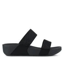 Dual-Strap Mules - Black