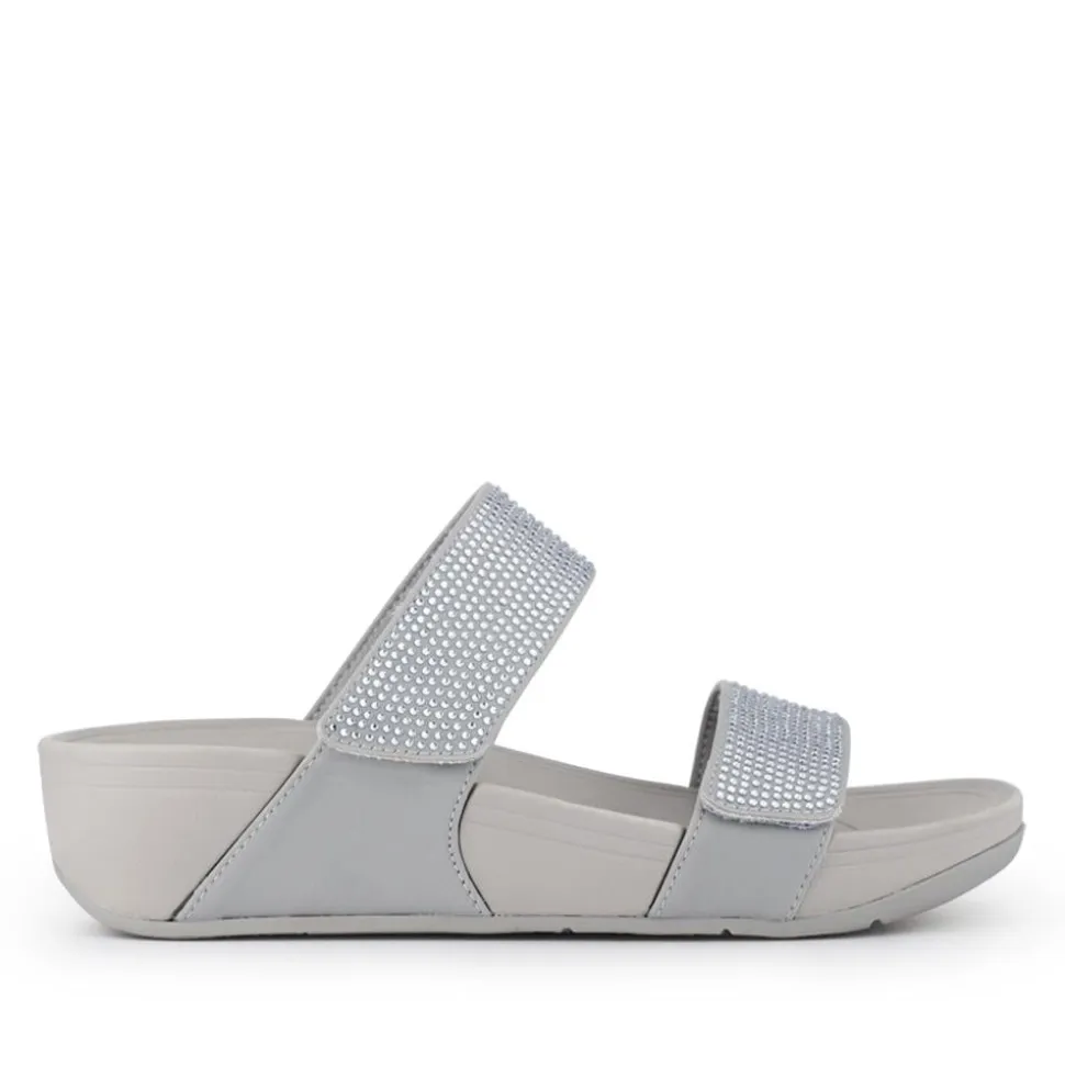 Dual-Strap Mules - Grey