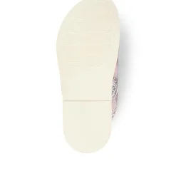 Dual Strap Slider Sandals - Metallic