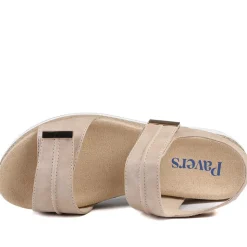 Dual Touch-Fastening Sandals - Beige