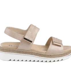 Dual Touch-Fastening Sandals - Beige
