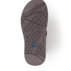Dual Touch-Fastening Sandals - Dark Brown