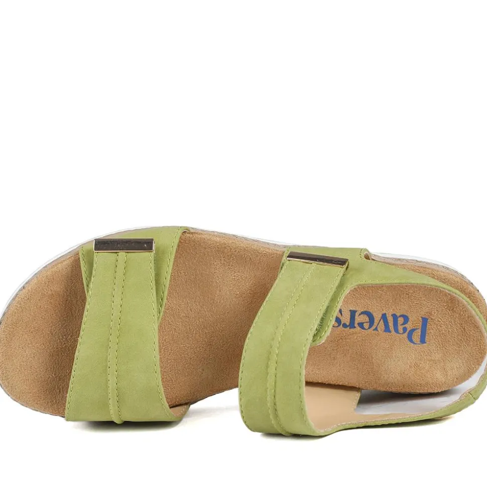 Dual Touch-Fastening Sandals - Green