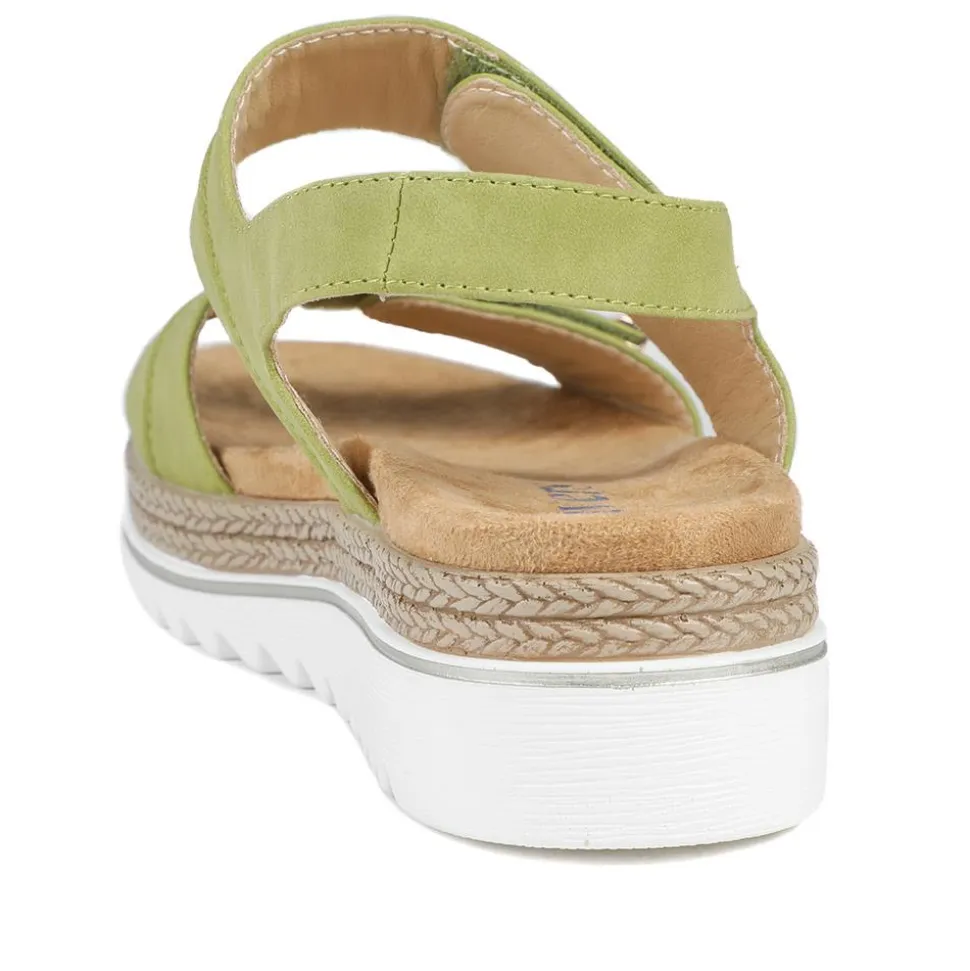 Dual Touch-Fastening Sandals - Green