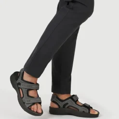 Dual Touch-Fastening Sandals - Grey