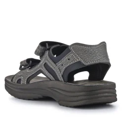 Dual Touch-Fastening Sandals - Grey
