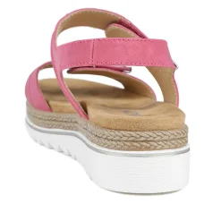 Dual Touch-Fastening Sandals - Pink