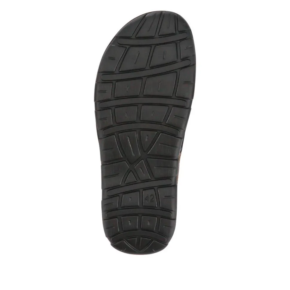 Dual Touch-Fasten Sandals - Brown