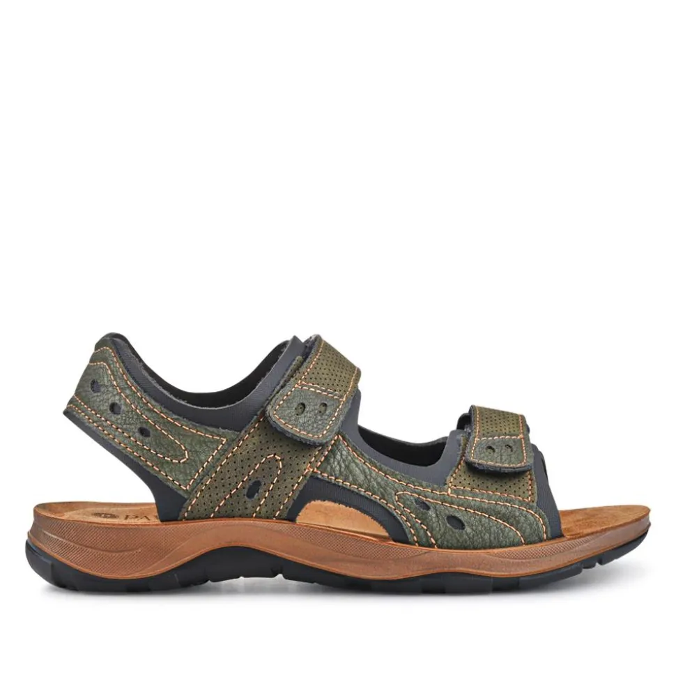 Dual Touch-Fasten Sandals - Khaki