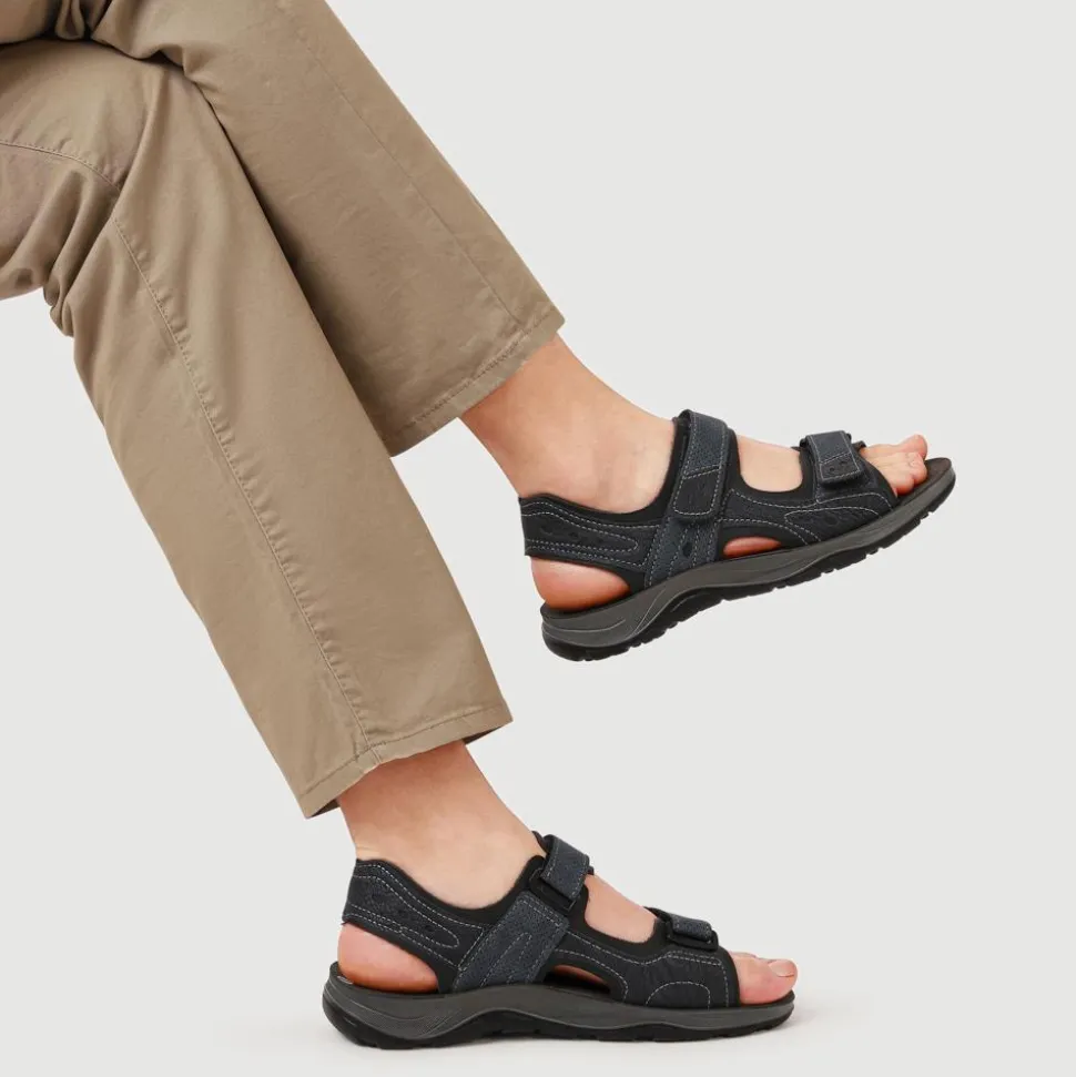 Dual Touch-Fasten Sandals - Navy