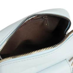 Dual-Zip Mini Handbag - Light Blue
