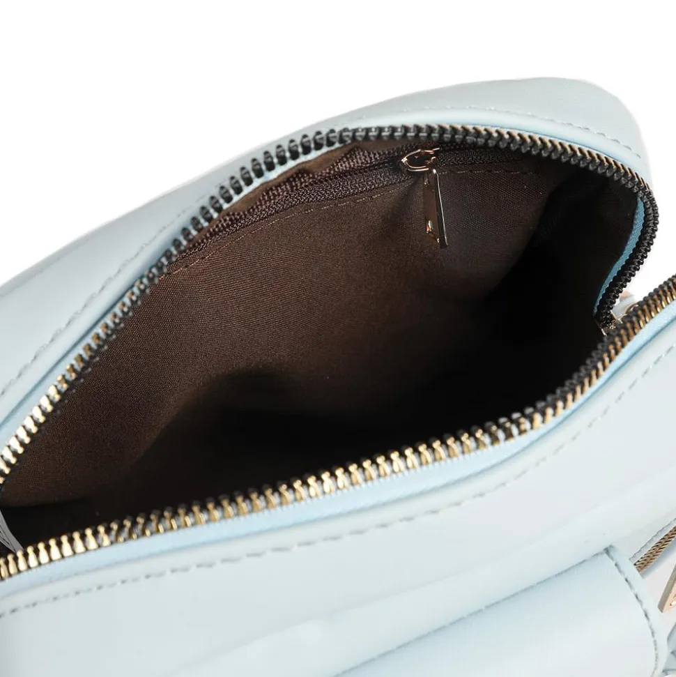 Dual-Zip Mini Handbag - Light Blue