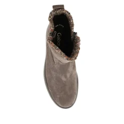 Duchess Gabor Wide Fit Leather Ankle Boots - Taupe