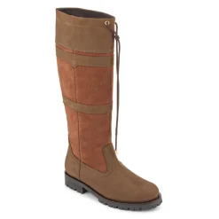 Eaden Leather Long Boot - Tan