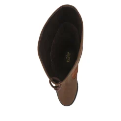 Eaden Leather Long Boot - Tan