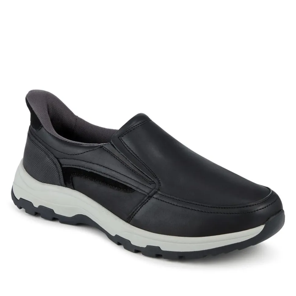 Easty Step In Extra Wide Laceless Shoes - Black