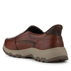 Easty Step In Extra Wide Laceless Shoes - Cognac