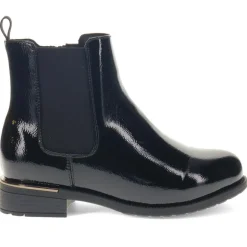 EasyFit Block-Heel Ankle Boots - Black Patent