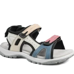 Easyfit Cella Extra Wide Fit Touch Fasten Sandals - Black Multi
