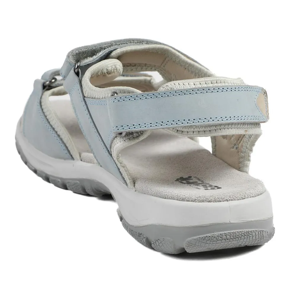 Easyfit Cella Extra Wide Fit Touch Fasten Sandals - Light Blue