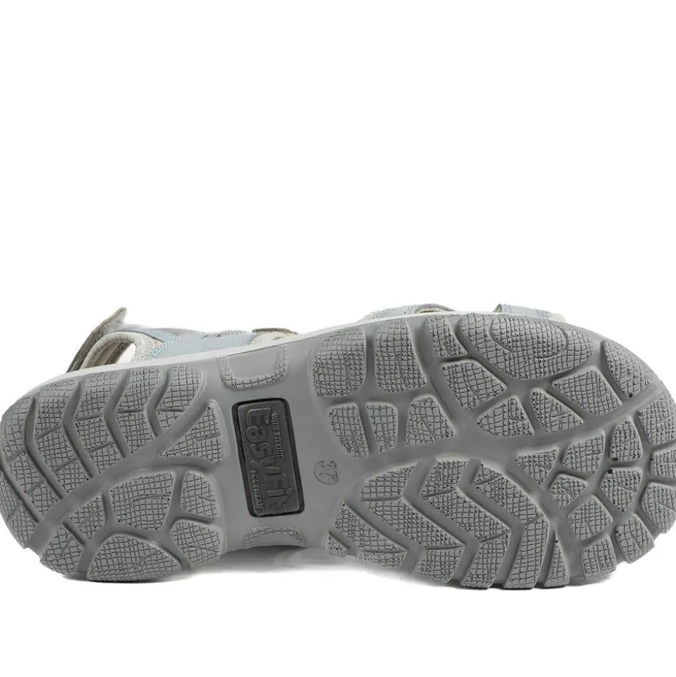 Easyfit Cella Extra Wide Fit Touch Fasten Sandals - Light Blue