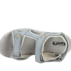 Easyfit Cella Extra Wide Fit Touch Fasten Sandals - Light Blue