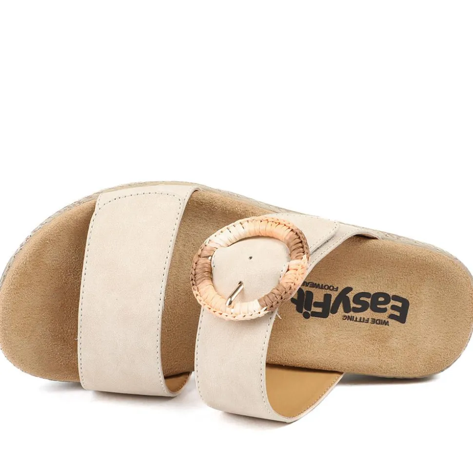 EasyFit Extra Wide Banca Sandals - Beige