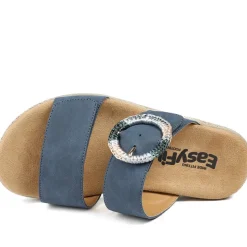 EasyFit Extra Wide Banca Sandals - Navy