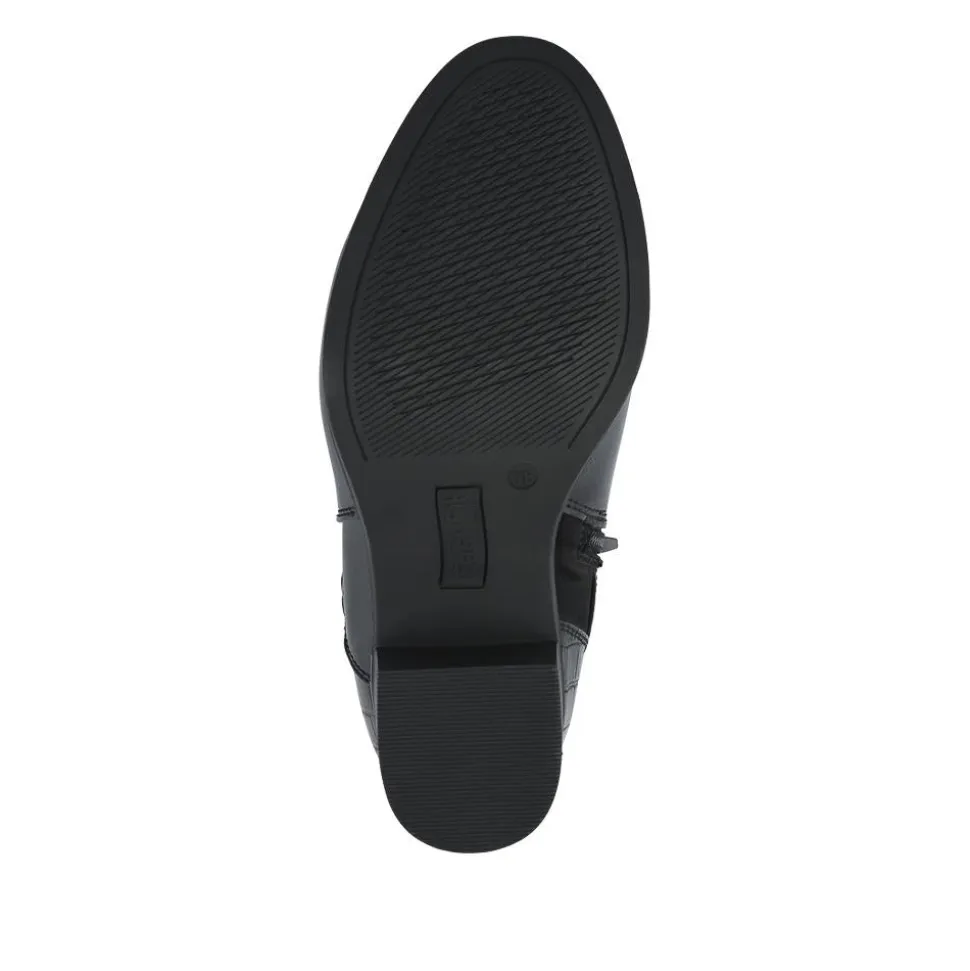 EasyFit Extra-Wide Buckled Ankle Boots - Black