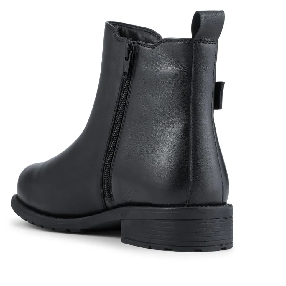 EasyFit Extra Wide Fit Leather Boots - Black