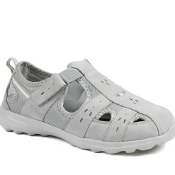 Easyfit Extra Wide Leather Monk Shoes - Grey