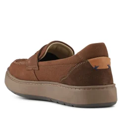 EasyFit Extra Wide Leather Penny Loafers - Tan