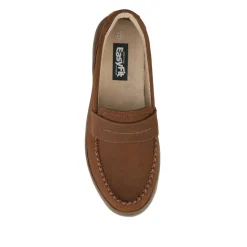 EasyFit Extra Wide Leather Penny Loafers - Tan