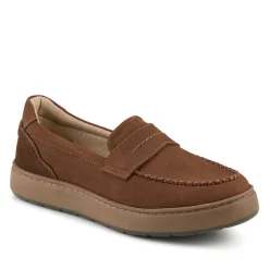 EasyFit Extra Wide Leather Penny Loafers - Tan