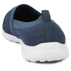 EasyFit Extra Wide Memory Foam Slip-Ons - Navy