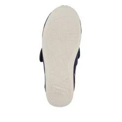 EasyFit Extra-Wide Touch-Fasten Slippers - Navy
