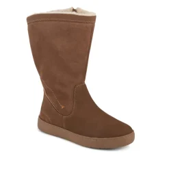 EasyFit Extra Wide Warm Leather Boots - Brown