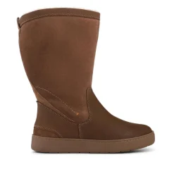 EasyFit Extra Wide Warm Leather Boots - Brown
