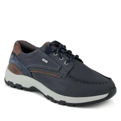 EasyFit Extra Wide Water Resistant Lace Up Shoes - Navy