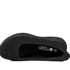 Easy Step In Comfort Wedge Shoes - Black