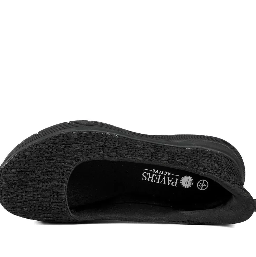 Easy Step In Comfort Wedge Shoes - Black