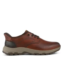 Easy Step In Extra Wide Bungee Lace Shoes - Cognac