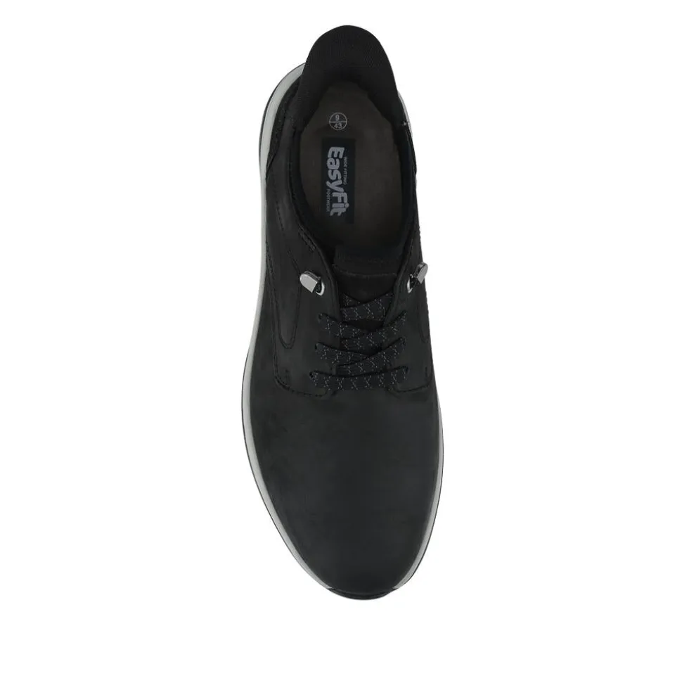 Easy Step In Extra Wide Laceless Casual Shoes - Black