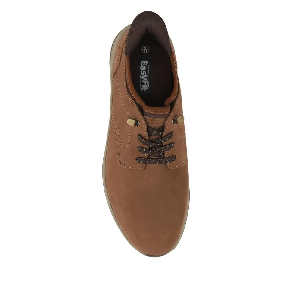 Easy Step In Extra Wide Laceless Casual Shoes - Brown