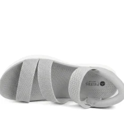 Easy Step In Lightweight Sandals - Grey