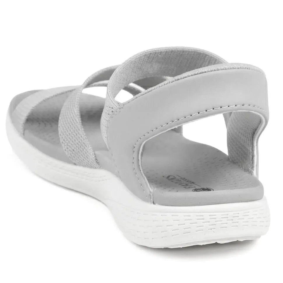 Easy Step In Lightweight Sandals - Grey
