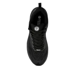 Easy Step In Memory Foam Lace Up Trainers - Black