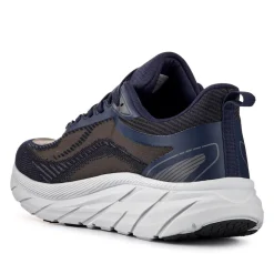 Easy Step In Memory Foam Lace Up Trainers - Blue